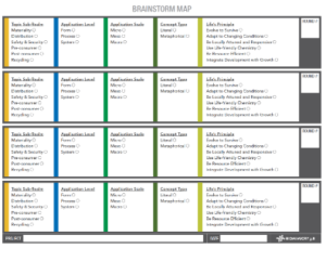 The Biomimicry Innovation Toolkit is designed to help facilitate a creative exploration into sustainable packaging design solutions